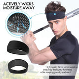Men's Headbands Guys Sweatband & Sports Headband for Running - Amamble