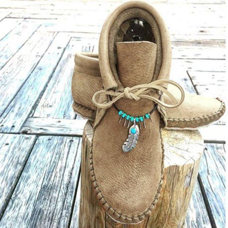 Cowhide Leather Moccasins - Amamble