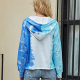 Tie-dye gradient hooded sweatshirt - Amamble