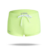 2021 new men's solid color breathable swimsuit - Amamble
