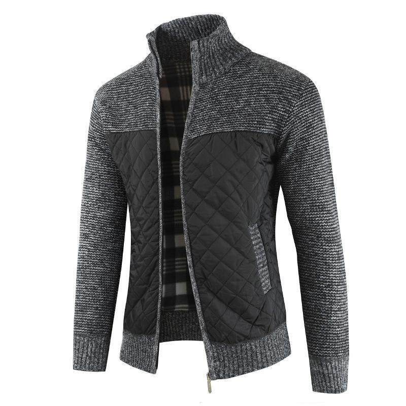 Casual Knitted Zip-up Cardigan Sweater Jacket - Amamble