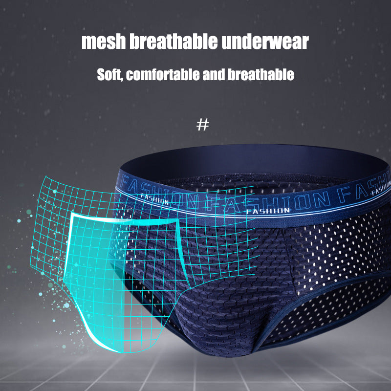 Men's New Modal Multicolor Mesh Breathable Panties