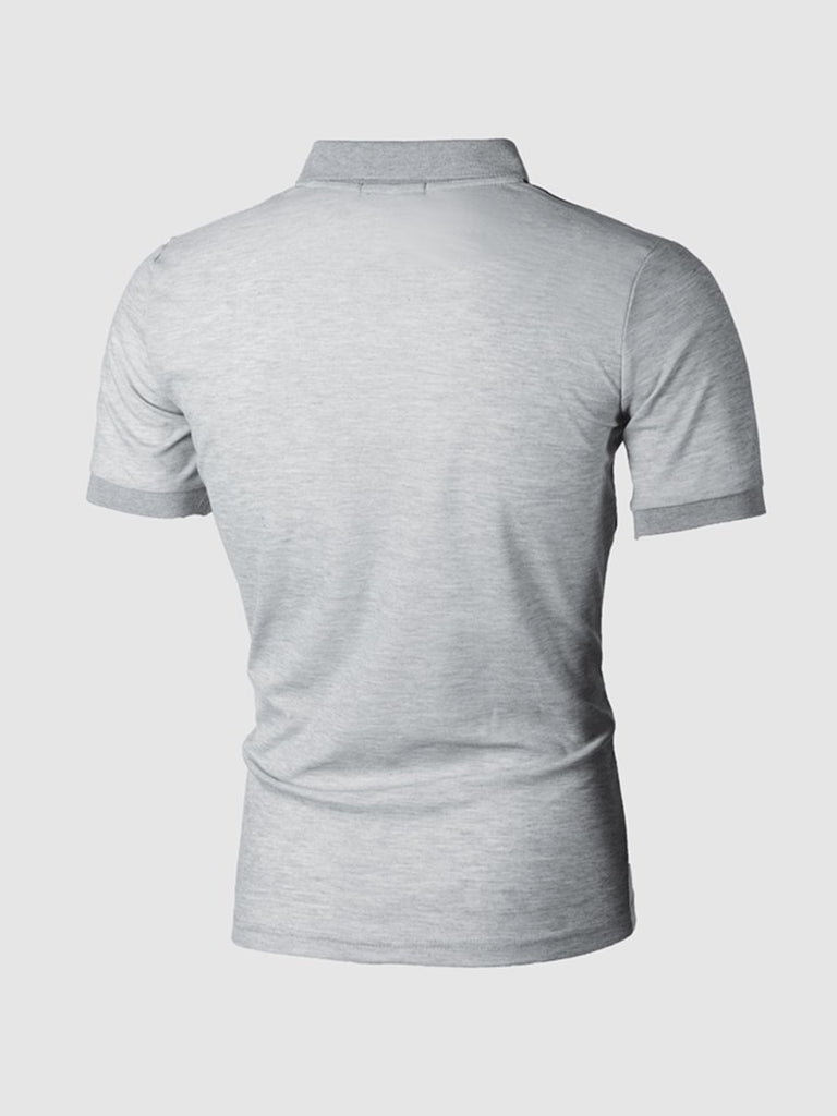 Casual stitching short-sleeved T-shirt - Amamble