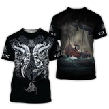 Viking Myth 3D Short-Sleeved T-Shirt - Amamble