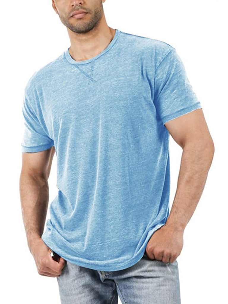 Pure Color Casual T-Shirt - Amamble