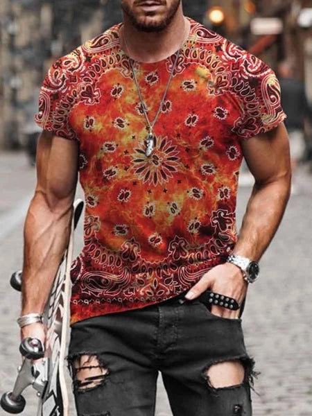 2023 Men's Painting T-shirt