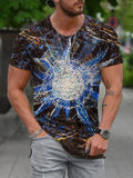 Men's Abstract Painting Short Sleeves T-shirt 24