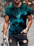 Men's Abstract Painting Short Sleeves T-shirt 30