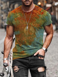 Men's Abstract Painting Short Sleeves T-shirt 32