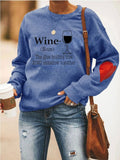 WINE Heart Sweatshirt - Amamble