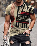 Men's Print Short Sleeves Casual T-shirt - Amamble