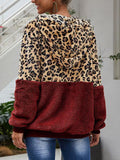 Leopard Print Hooded Plush Coat(Buy 2 Get Free Shipping) - Amamble