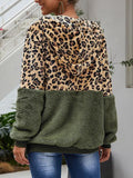 Leopard Print Hooded Plush Coat(Buy 2 Get Free Shipping) - Amamble
