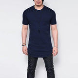 SUMMER LONG LINE T-SHIRT - Amamble