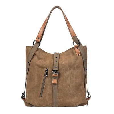 Canvas Tote Bag Women Handbags Female Designer Large Capacity Leisure Shoulder Bags Big Travel Bags - Amamble